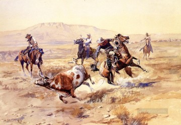 反逆者西部劇のアメリカ人チャールズ・マリオン・ラッセル Oil Paintings